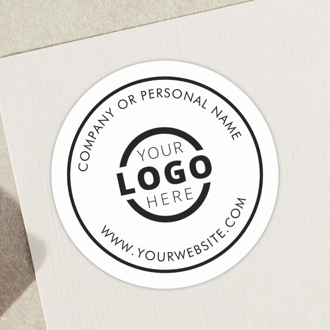 Sticker Rond Logo d'entreprise promotionnel couleur personnalis (Créateur téléchargé)