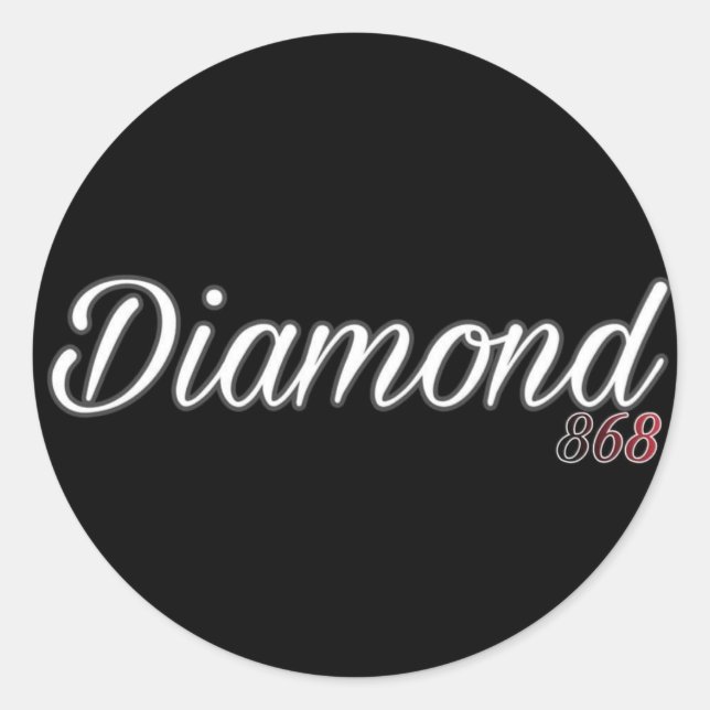 Sticker Rond Logo Diamond 868 (Devant)