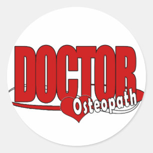STICKER ROND LOGO DOCTEUR OSTEOPATH