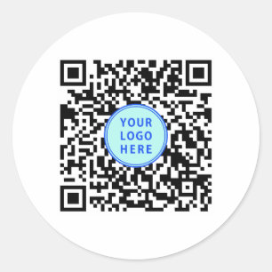 Sticker Rond Logo du code QR