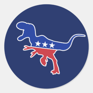 Sticker Rond Logo du Dino Party