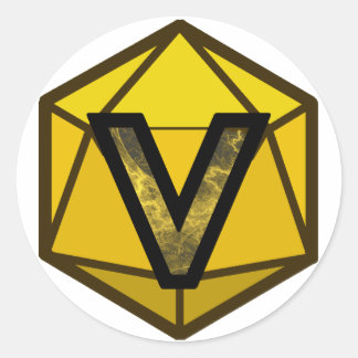 Sticker Rond Logo du flux INVICTUS "YELLOW TEAM"