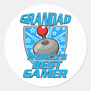 Sticker Rond Logo du meilleur joueur de Grand Monde