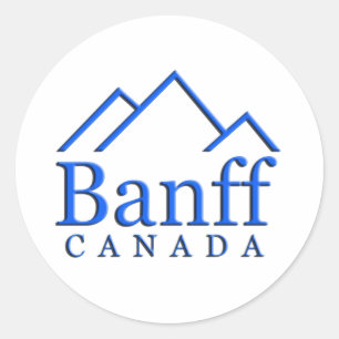 Sticker Rond Logo du parc national Banff