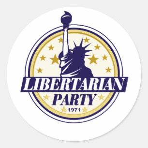 Sticker Rond logo du parti libertaire