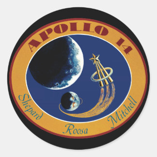 Sticker Rond Logo du patch de mission NASA Apollo 14