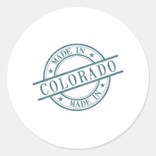 Sticker Rond Logo en caoutchouc rond vert du Colorado