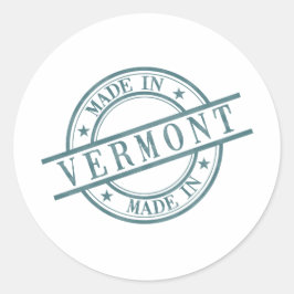 Sticker Rond Logo en caoutchouc rond vert du Vermont