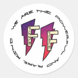 Sticker Rond Logo Fizzle Force