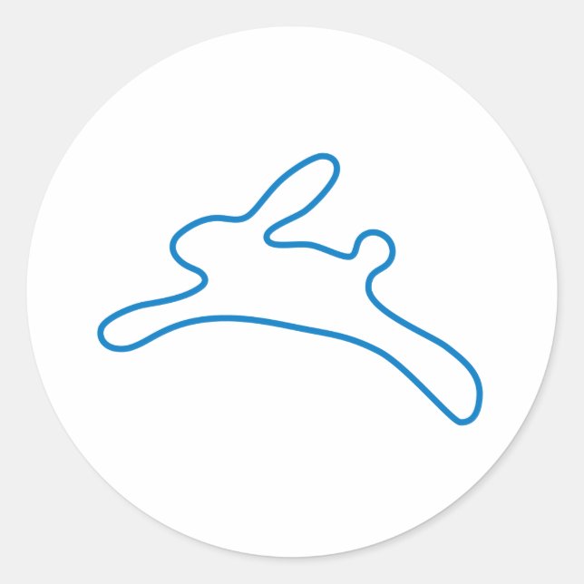 Sticker Rond Logo Freenet Bunny (Devant)