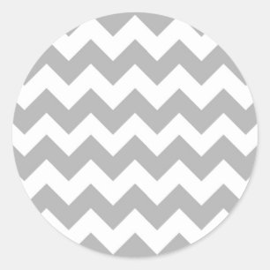 Sticker Rond Logo Grey Chevron