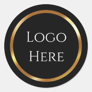 Sticker Rond Logo ici