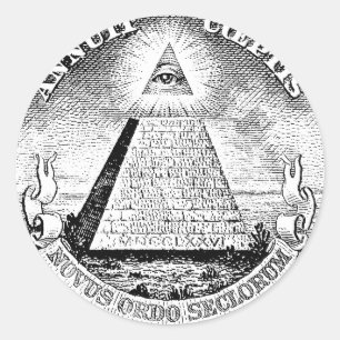 Sticker Rond logo illuminati