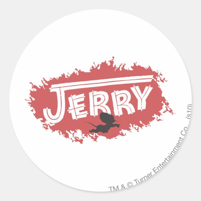 Sticker Rond Logo Jerry Silhouette (Devant)