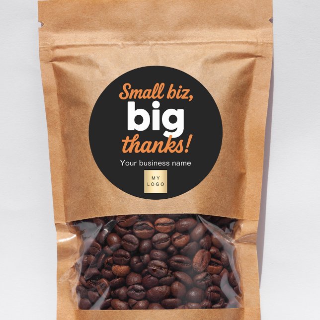 Sticker Rond logo Merci orange (Créateur téléchargé)