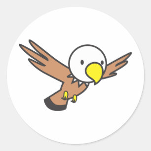 Sticker Rond Logo mignon fait sur commande de bande dessinée