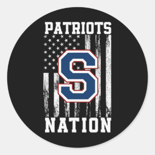 Sticker Rond Logo Nation Hs 2 De Parkersburg South Patriots