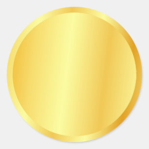 Sticker Rond Logo Personnalisé De L'Apparence D'Or Vierge, Gran