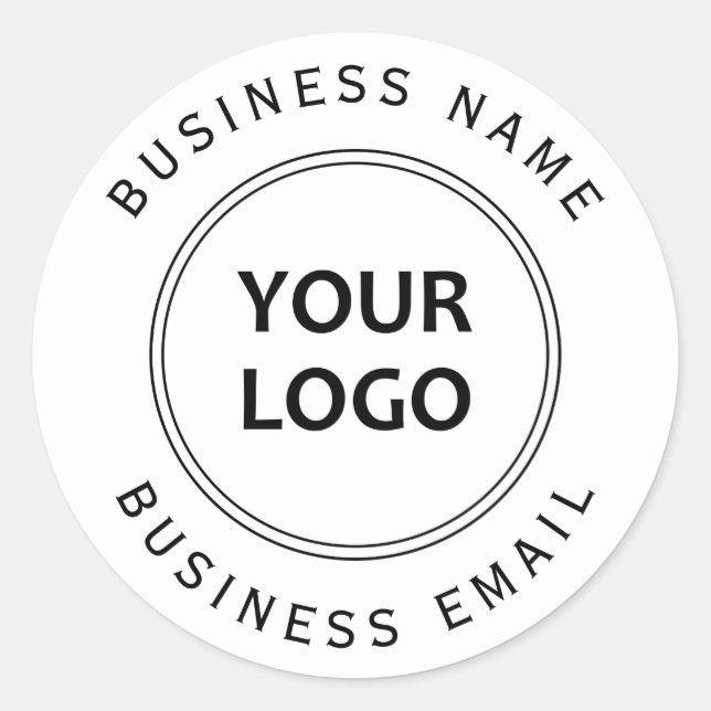 Sticker Rond logo personnalisé marque d'entreprise (Devant)