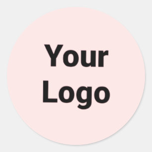 Sticker Rond Logo personnalisé simple et élégant ici société g