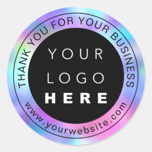 Sticker Rond Logo Professionnel Merci Promotions Business