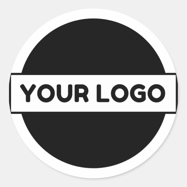 Sticker Rond Logo professionnel personnalisé (Devant)