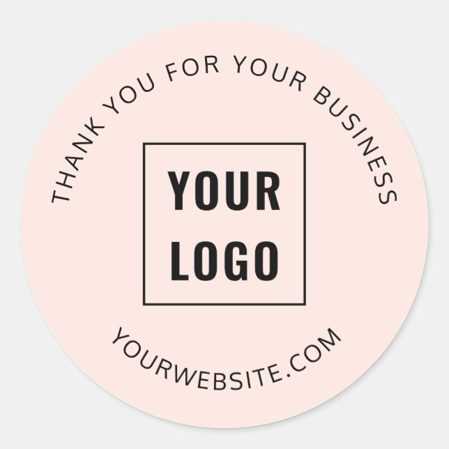 Sticker Rond Logo promotionnel simple (Devant)