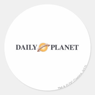 Sticker Rond Logo quotidien de la planète