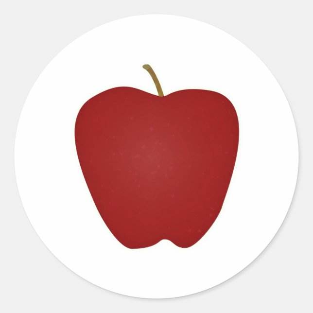 Sticker Rond Logo Red Delicious Apple (Devant)