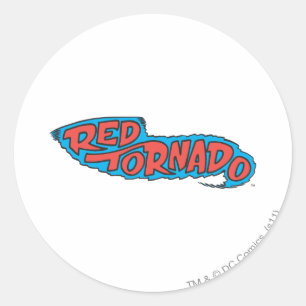 Sticker Rond Logo Red Tornado