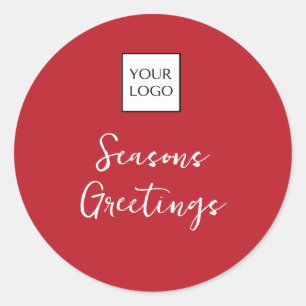 Sticker Rond Logo rouge promotionnel