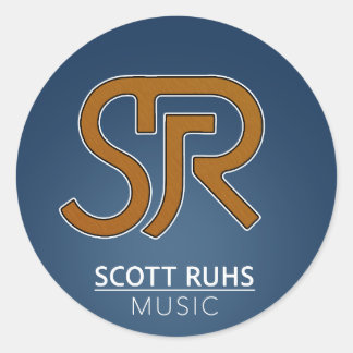 Sticker Rond Logo Scott Ruhs