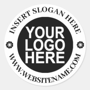 Sticker Rond Logo Simple Modern Professional Créez Votre Propre