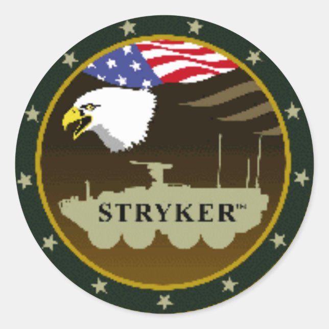Sticker Rond logo stryker (Devant)