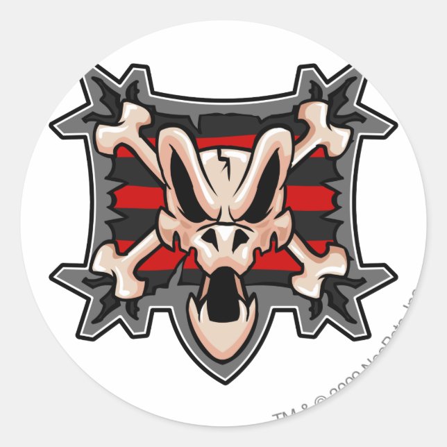 Sticker Rond Logo Team Krawk Island (Devant)