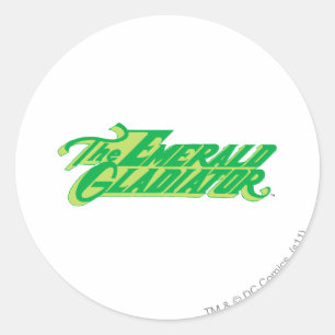 Sticker Rond Logo vert 8 de lanterne