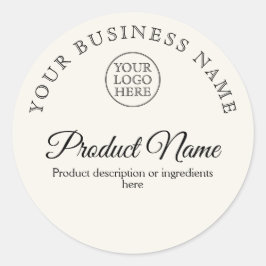 Sticker Rond Logo vintage