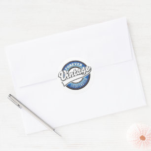 Sticker Rond logo vintage liechtenstein