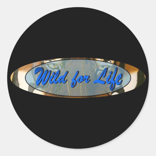 Sticker Rond Logo Wild for Life (Devant)