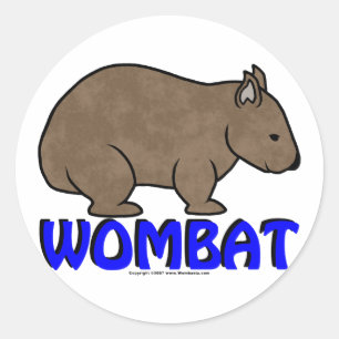 Sticker Rond Logo Wombat III
