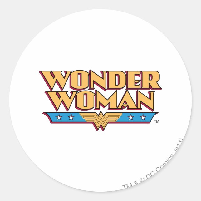 Sticker Rond Logo Wonder Woman 2 (Devant)