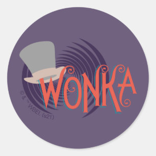 Sticker Rond Logo Wonka Spiral
