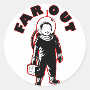 Sticker Rond Loin