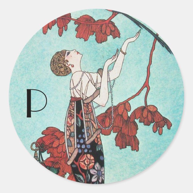 STICKER ROND L'OISEAU VOLONTAIRE, DESIGNER DE MODE BEAUTÉ (Devant)