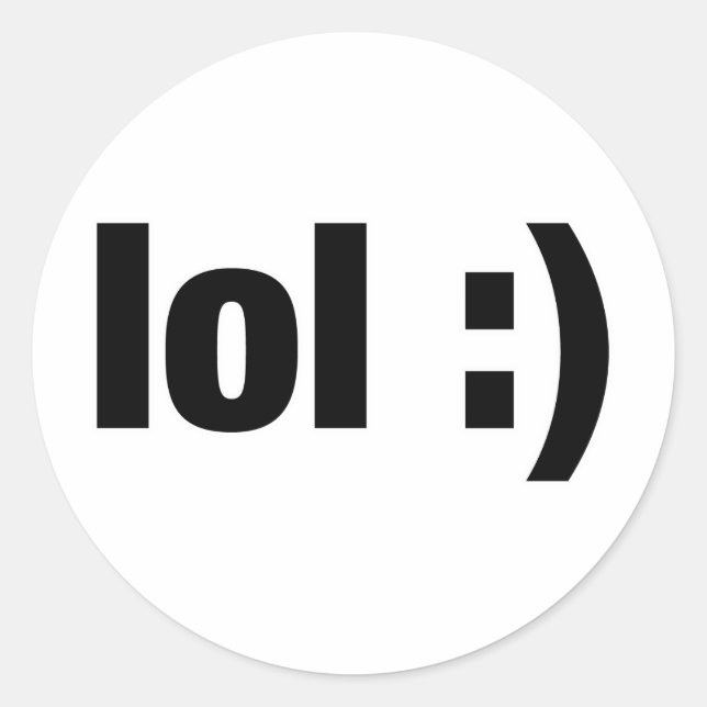 Sticker Rond lol (Devant)