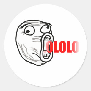 Sticker Rond LOL Guy