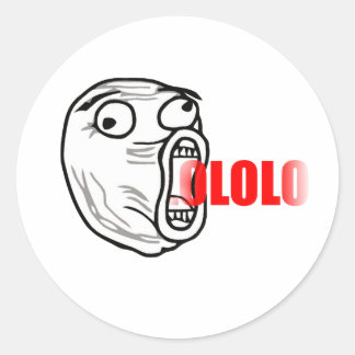 Sticker Rond LOL Guy