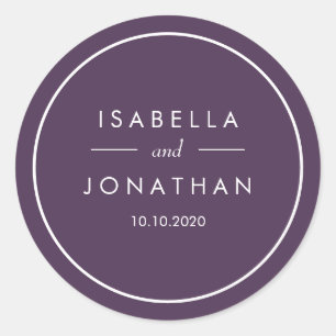 Sticker Rond L'Olivier   Personnalisation du mariage rustique