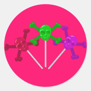 Sticker Rond Lollipopes