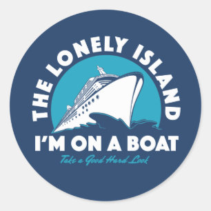 Sticker Rond Lonely Island - Jetez Un Oeil